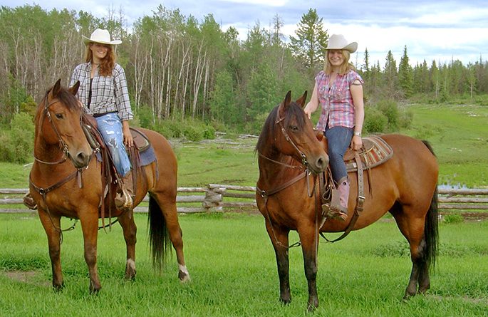 Riding at our Ranch in Canada